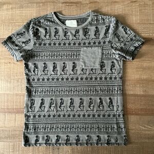 On The Byas Men’s Grey Skeleton Crosses Pot Leaf Tshirt Medium